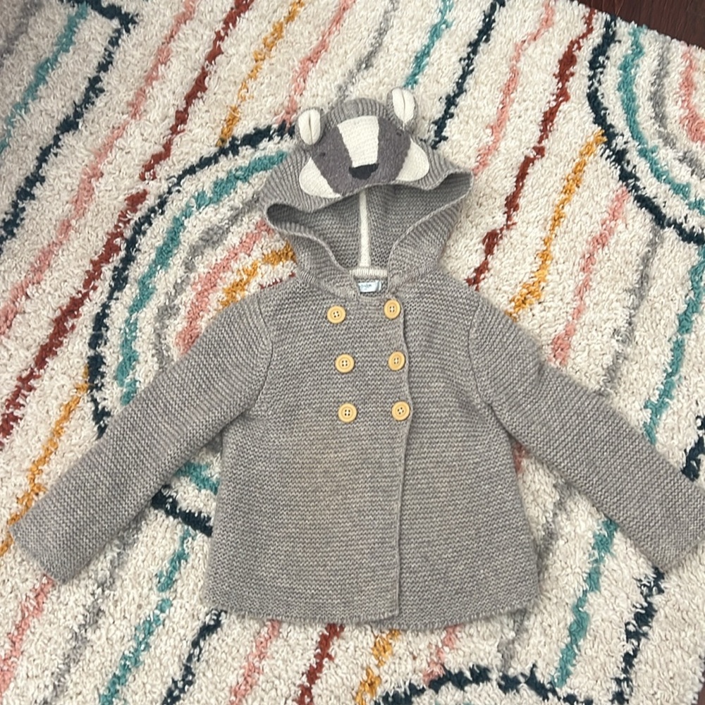 Baby Boden deer critter sweater